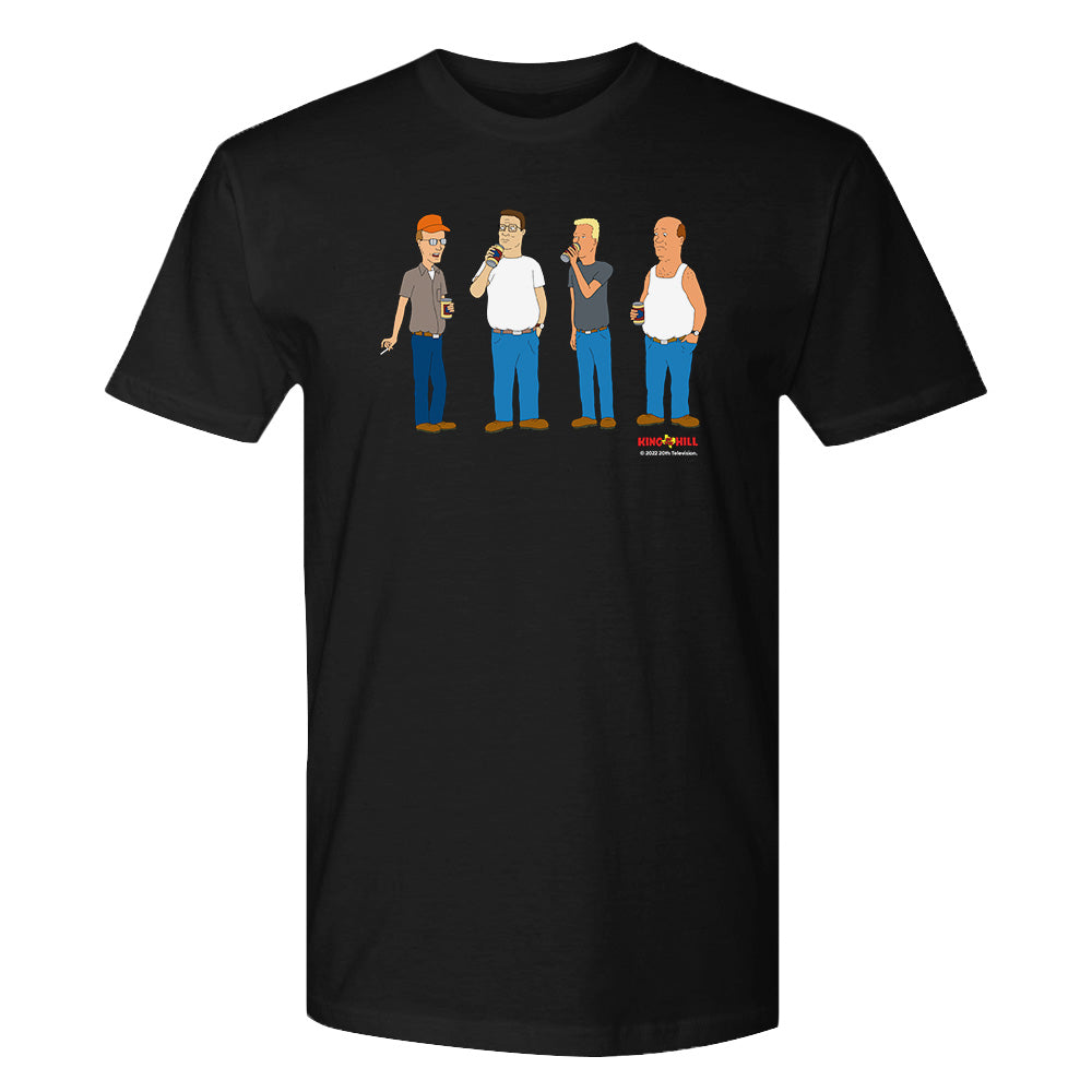 King of the Hill Character Line Up Adult Short Sleeve T-Shirt