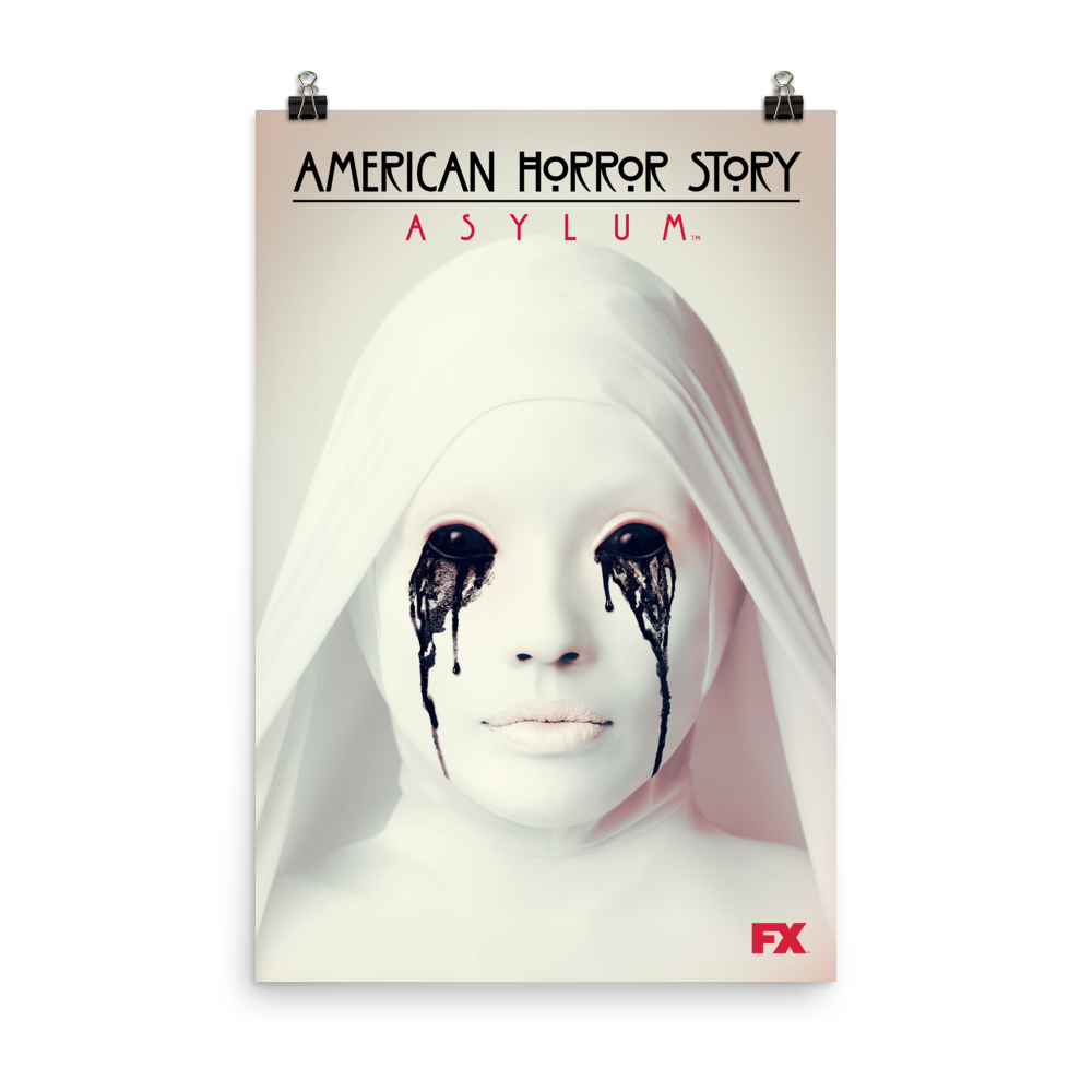 American Horror Story Asylum Art Premium Satin Poster Shop Hulu 