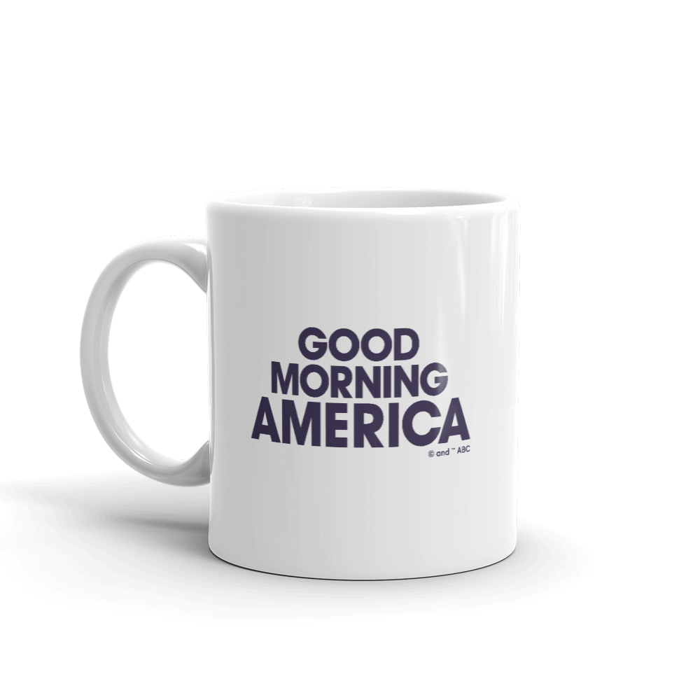 Good Morning America Stacked Logo White Mug