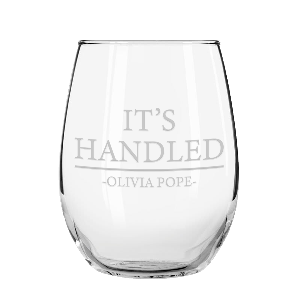 The Olivia Pope Wine Glass  Olivia pope wine glass, Wine glass