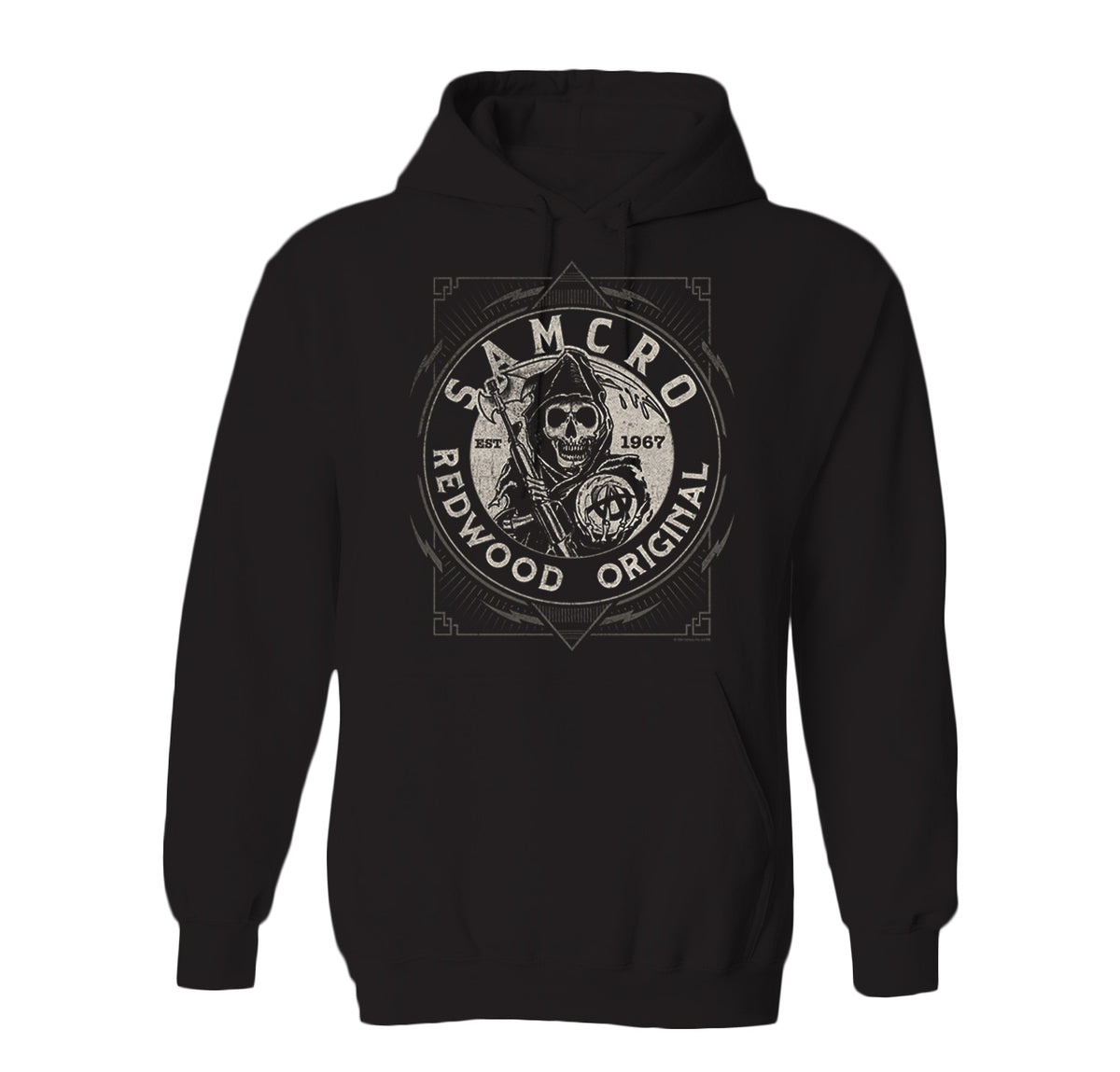 Sons of Anarchy SAMCRO Redwood Original Fleece Hooded Sweatshirt Shop Hulu