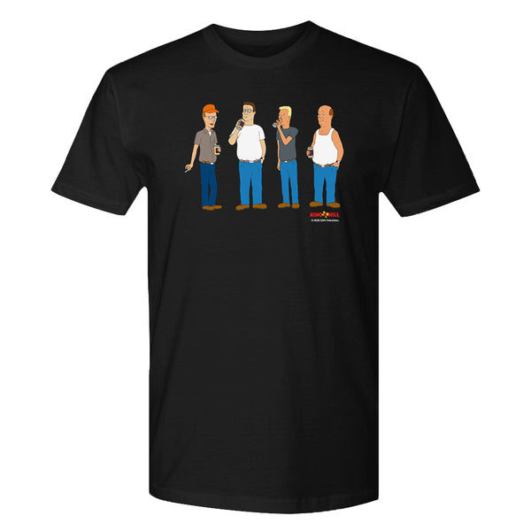 King of the Hill Character Line Up Adult Short Sleeve T-Shirt