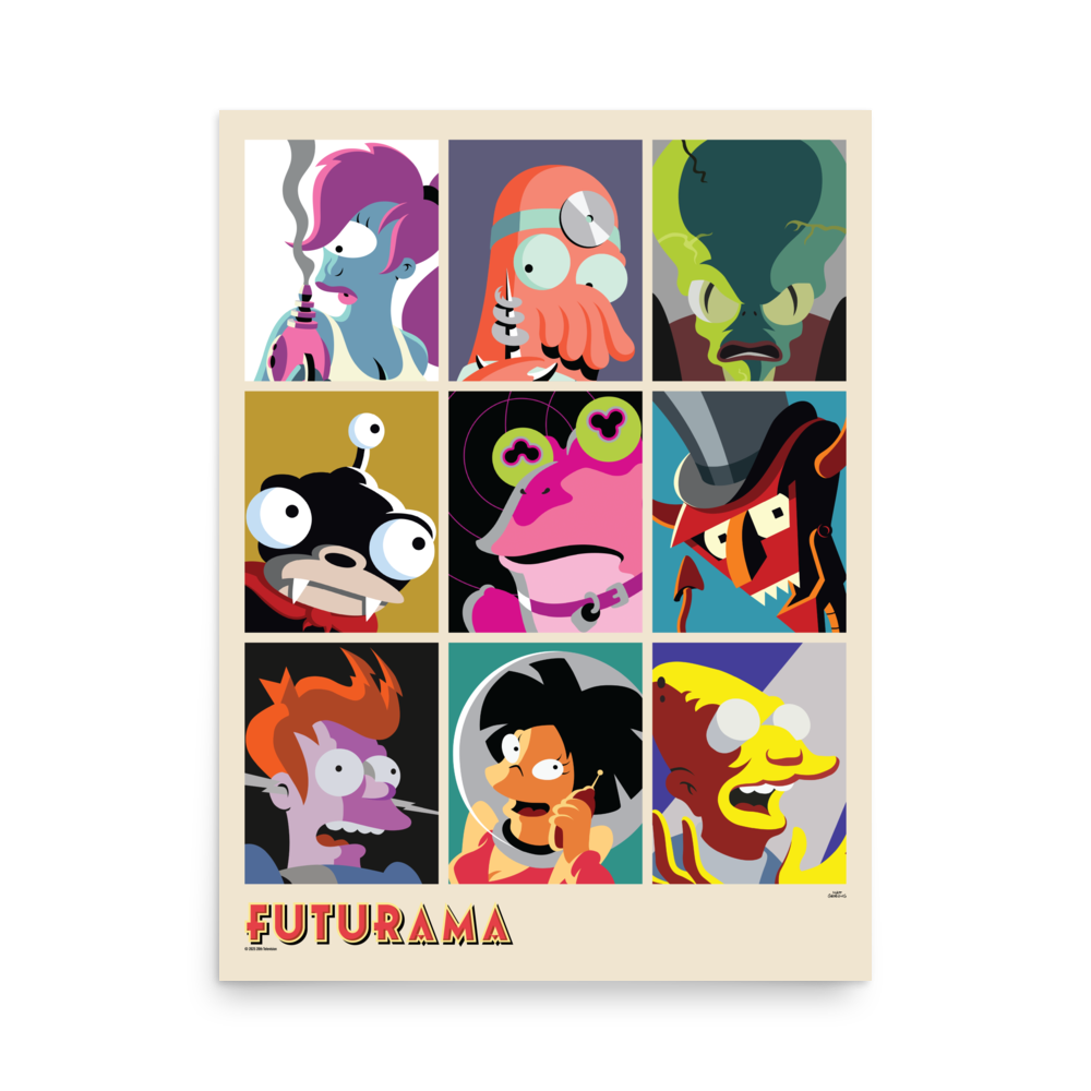 Futurama Poster Characters | Shop Hulu