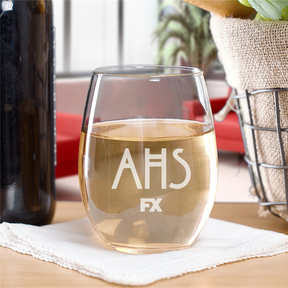 Monogram Personalized Stemless Wine Glasses 15 oz. ARC