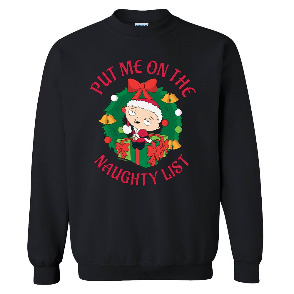 Family Guy Santa Stewie Fleece Crewneck Sweatshirt | Shop Hulu