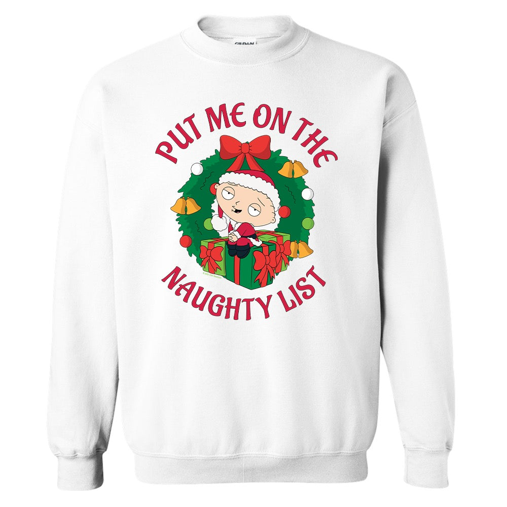 Family Guy Santa Stewie Fleece Crewneck Sweatshirt | Shop Hulu