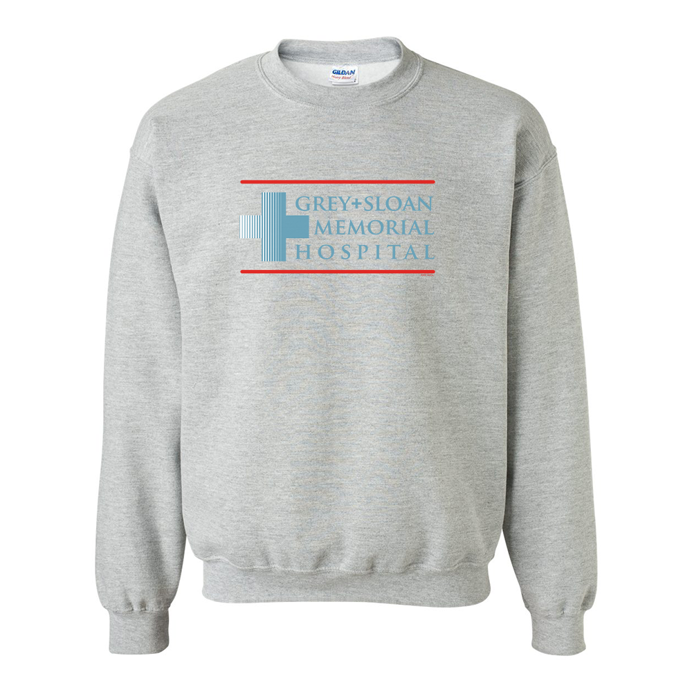 Grey s Anatomy Grey Sloan Memorial Hospital Fleece Crewneck Sweatshirt