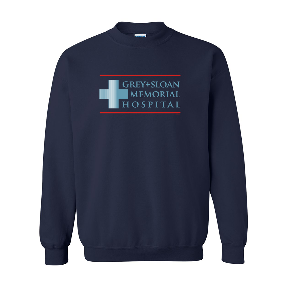 Grey's Anatomy Grey + Sloan Memorial Hospital Fleece Crewneck