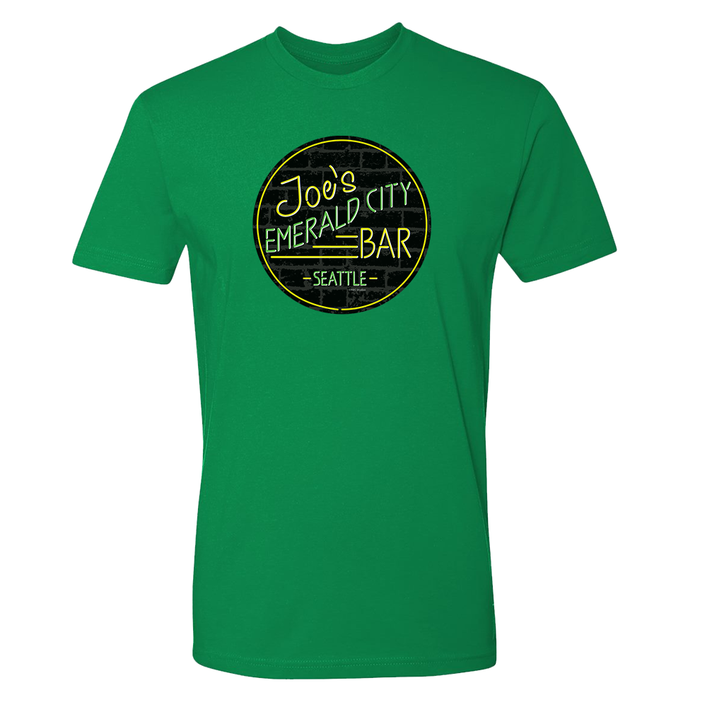 Grey's Anatomy Joe's Emerald City Bar Logo Adult Short Sleeve T-Shirt ...