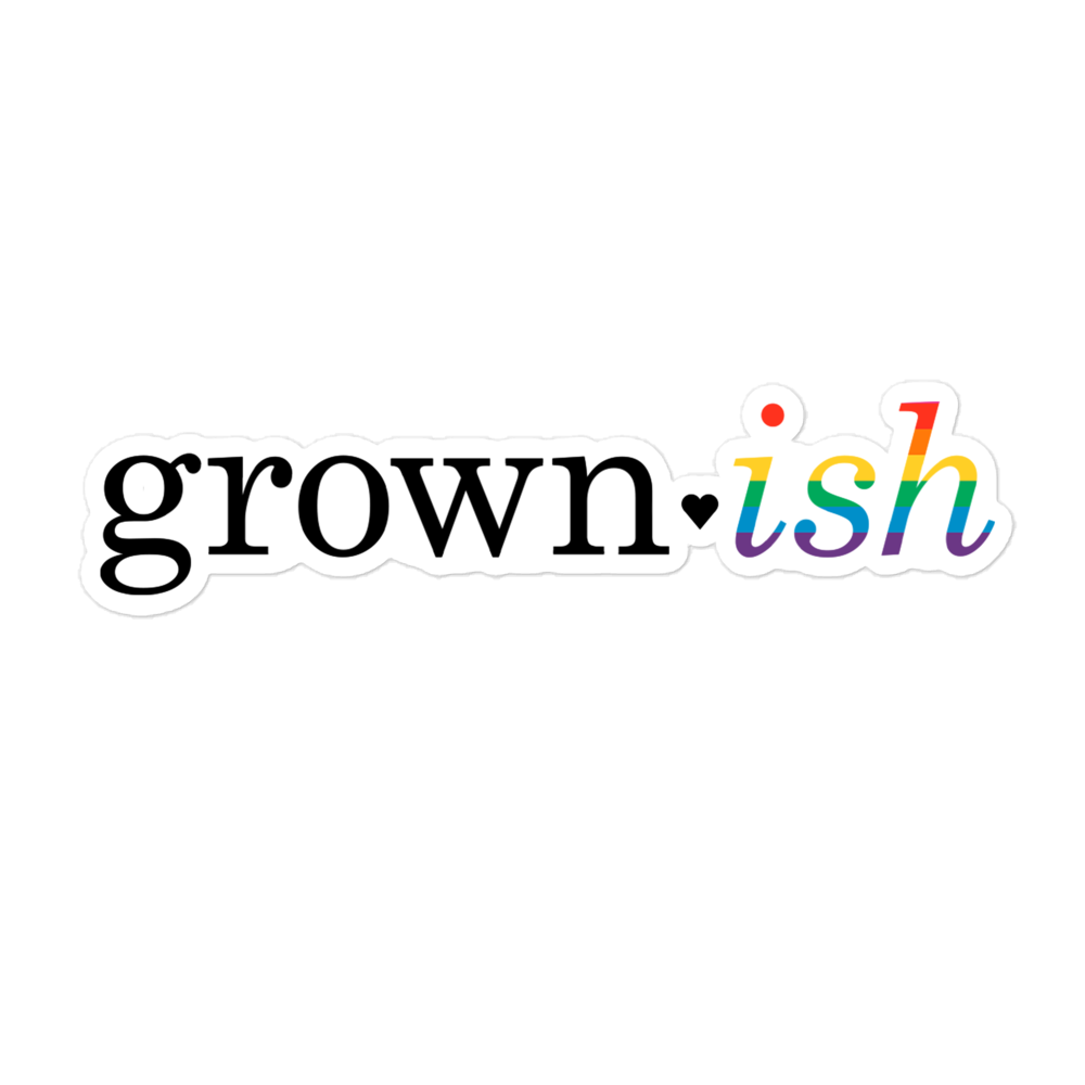 grown-ish Pride Logo Die Cut Sticker | Shop Hulu