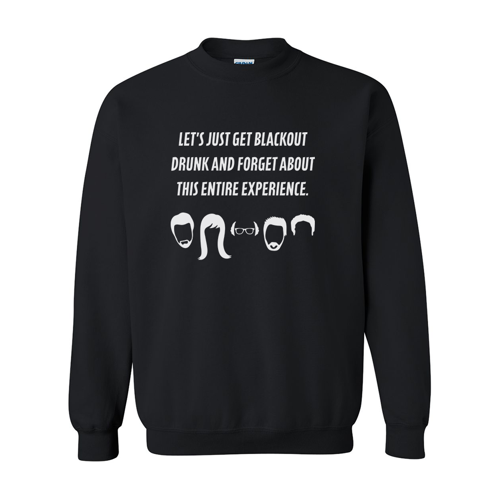 It's Always Sunny in Philadelphia Blackout Fleece Crewneck Sweatshirt ...