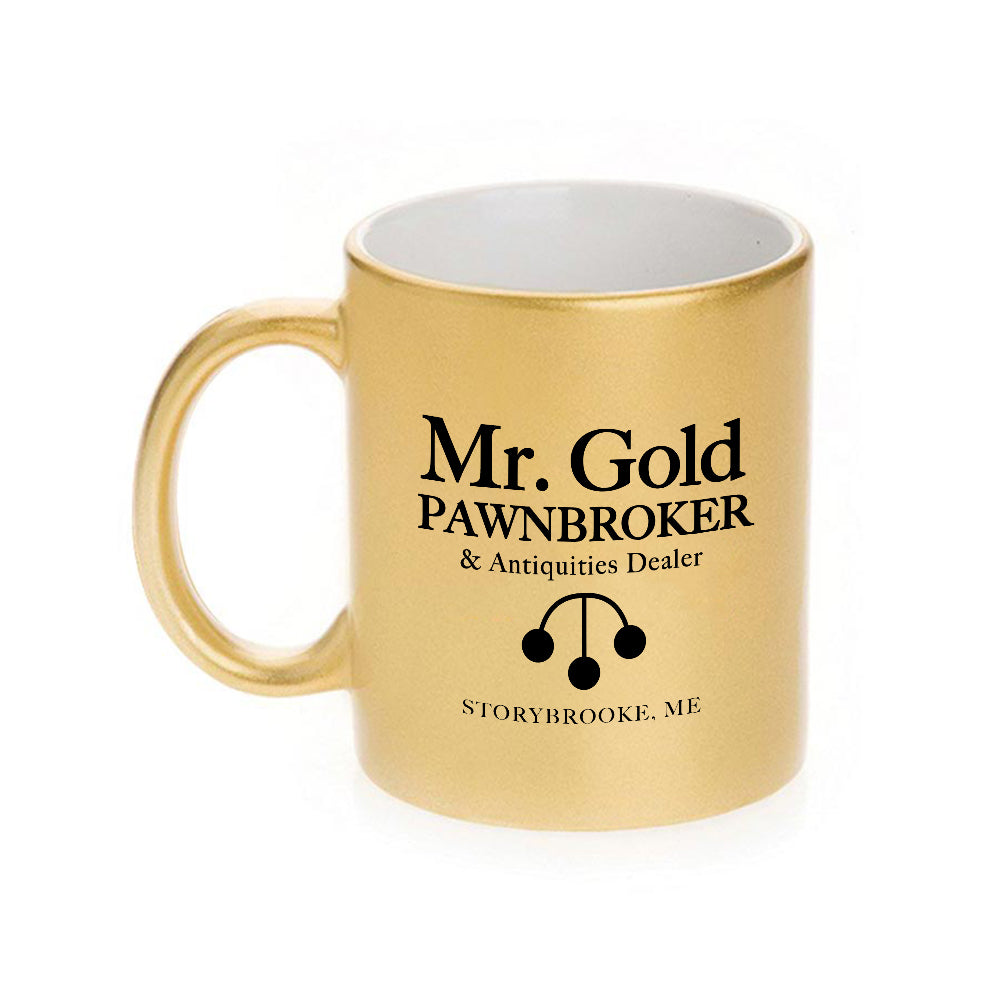 Metallic Gold Ceramic Sublimation Mug 11oz