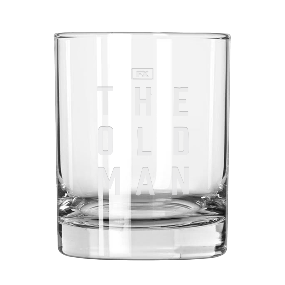 The Old Man Logo Laser Engraved Rocks Glass | Shop Hulu