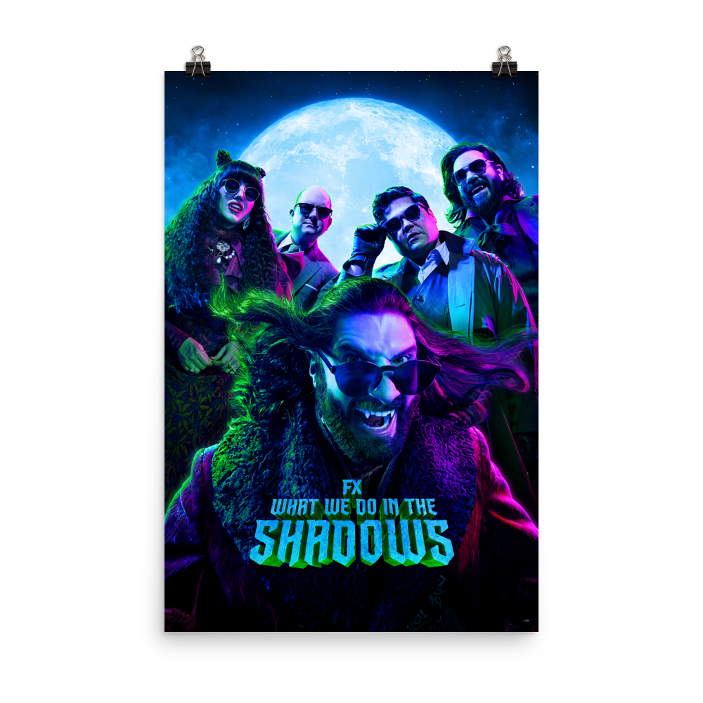 What We Do in the Shadows Season 3 Moon Key Art Premium Satin Poster